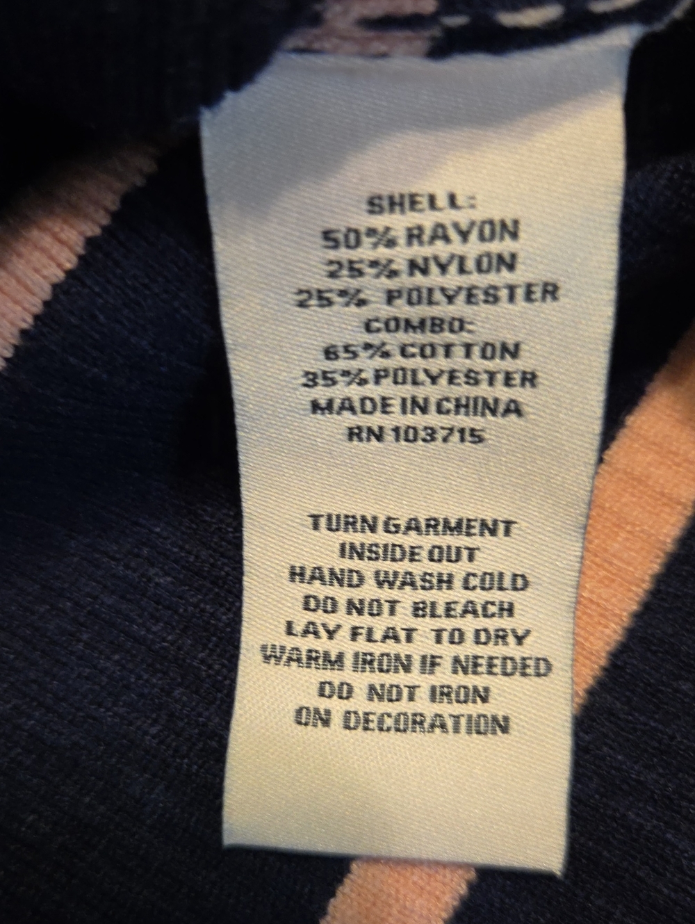 NWT " Nanette Lepore" Denim Trim Stripe Ribbed Cardigan Woman's Size Large - Picture 9 of 9